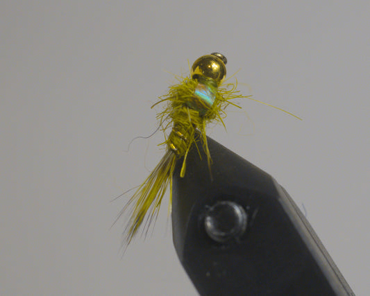 Hares Ear Flashback Olive - Tungsten bead